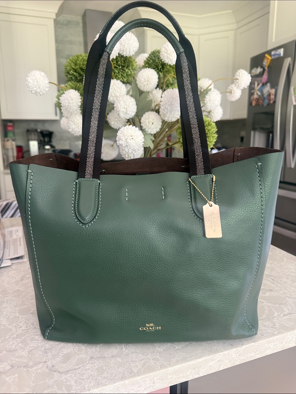 Coach 58660 Derby Tote in Everglade Green